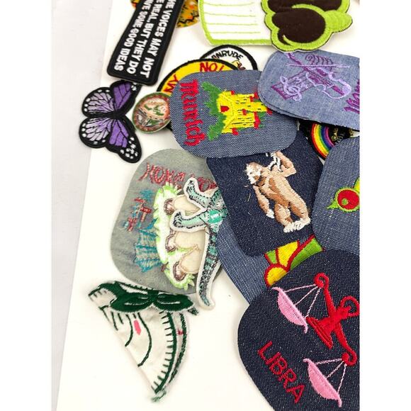 150 PC Assorted Sewing Applique Patches Iron on Sew On NEW Mixed Sequin Crafting - Picture 10 of 16